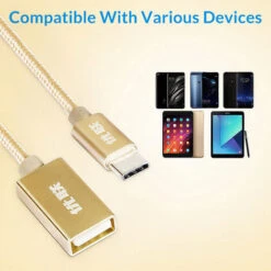 USB Type C Vers USB OTG Cable Adapté Pour Mi5 Mi4C 5X 6P OTG Type-C Charger Câble De DonnéEs Câble USB C -Goobayd Magasin 97351608 5