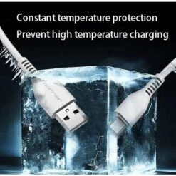 Câbles De DonnéEs à Charge 5A, Câbles De DonnéEs Android Et Type C, Pour Une Charge De La Plupart Des TéLéPhones Mobiles -Goobayd Magasin 97353125 5