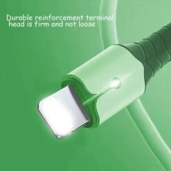 Câble De DonnéEs, Câble De DonnéEs En Silicone Liquide à Noyau De Cuivre Pur OxygèNe Avec LumièRe Pour IPhone12, (1,5 M, Vert) 9 Câble De DonnéEs, Câble De DonnéEs En Silicone Liquide à Noyau De Cuivre Pur OxygèNe Avec LumièRe Pour IPhone12, (1,5 M, Vert) -Goobayd Magasin 97356501 5