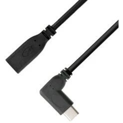 2 Mètres Type-C Usb 3.1 à Usb-C Femme 90 Degrés La Rallonge De Câble Les Données Le Cordon De Câble -Goobayd Magasin 97356646 5