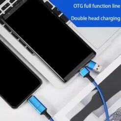 Interface OTG Multifonction De Type C Câble De DonnéEs De Portable à Chargement Interface PD Câble De DonnéEs 3 En 1 Noir -Goobayd Magasin 97358420 3