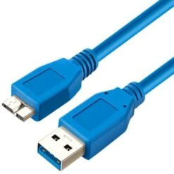 Câble De DonnéEs -B, USB 3.0 Type Un Câble Mâle Vers -B Convient Aux TéLéPhones, Appareils Photo Et Disques Durs (0,3 Mètre, Bleu) -Goobayd Magasin 97358752 5