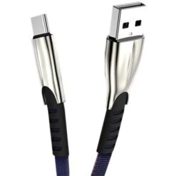 Câble De DonnéEs USB C à Charge Pour Câble USB Type C Pour S8 S9 S10 Super Charge (Bleu)