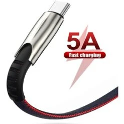 Câble De DonnéEs USB C à Charge Pour Câble USB Type C Pour S8 S9 S10 Super Charge (Bleu) -Goobayd Magasin 97361566 3