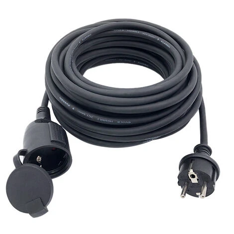 LECHUANG Rallonge De Jardin-H05RR-F 3G1.5mm2 Noir 25m 1 LECHUANG Rallonge De Jardin-H05RR-F 3G1.5mm2 Noir 25m