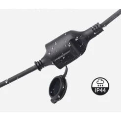 LECHUANG Rallonge De Jardin-H05RR-F 3G1.5mm2 Noir 25m 7 LECHUANG Rallonge De Jardin-H05RR-F 3G1.5mm2 Noir 25m -Goobayd Magasin 98402881 3