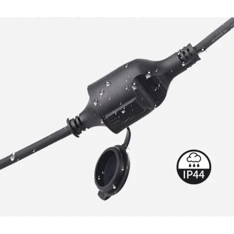 LECHUANG Rallonge De Jardin-H05RR-F 3G1.5mm2 Noir 25m 3 LECHUANG Rallonge De Jardin-H05RR-F 3G1.5mm2 Noir 25m – Image 3