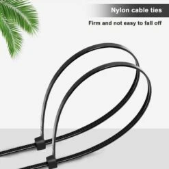 LECHUANG 300 Pièces Colliers De Serrage 200 Mm X 3 Mm, Colliers De Serrage Professionnels, Colliers De Serrage En Nylon, Colliers De Serrage 200 Mm, Noir, Lot De 100 Pièces 100 Pièces Colliers De Ser -Goobayd Magasin 98738896 3